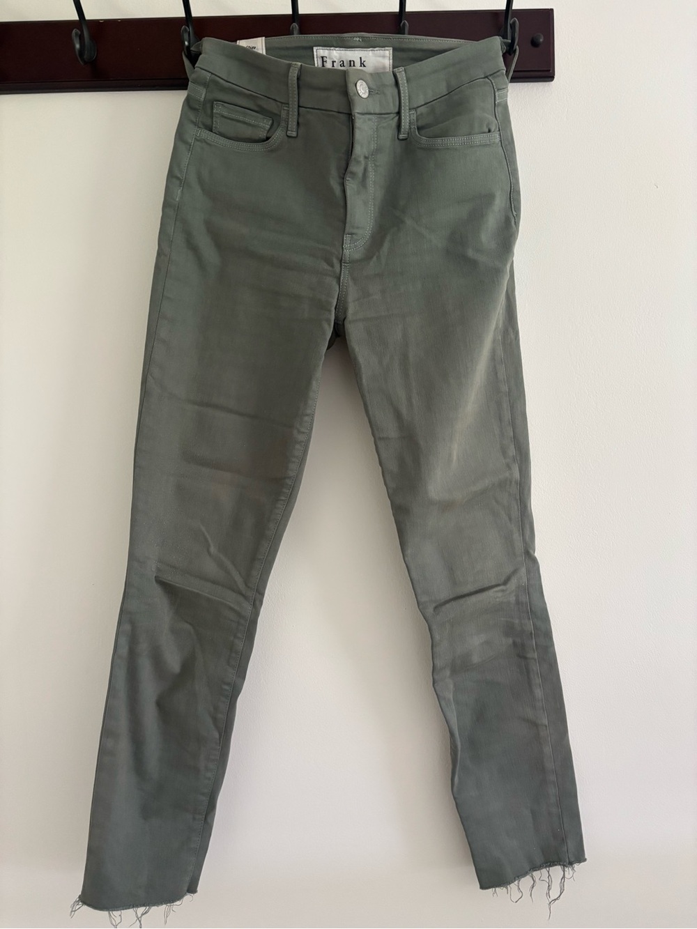 Frank & Eileen Olive Green Skinny Pants